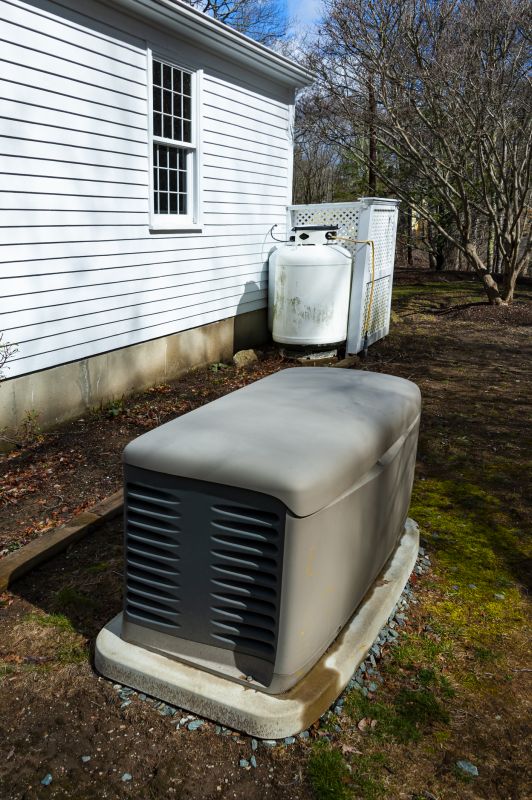 Close-up of a Residential Generator